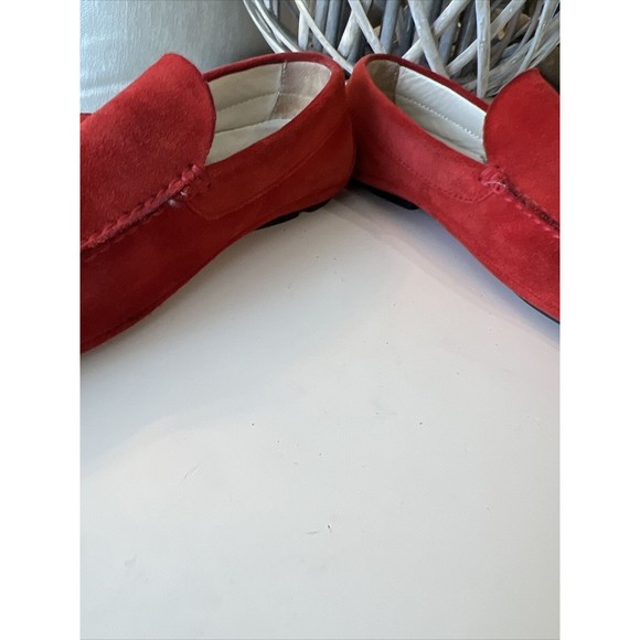 BOSS Hugo Boss Slip-On Suede Loafers, Moccasins Men's Holiday RED Sz 9 - Picture 5 of 9